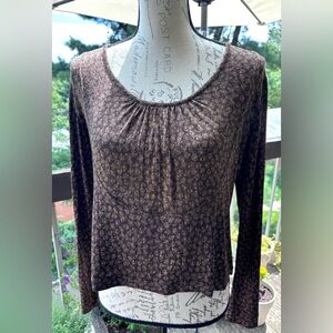 Brown Print Scoop Neck Top
Like New / Never Worn
Vintage Rutzou
Small